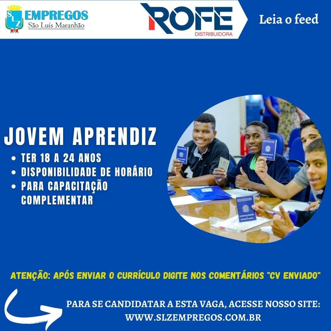 JOVEM APRENDIZ - PRIMEIRO EMPREGO - SUPER GOLFF CONTRATA - 09.11